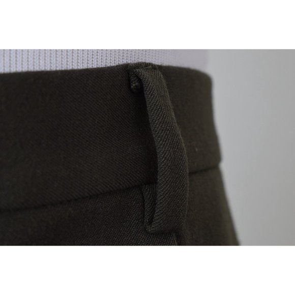 Vintage 80s Olive Green Stretch Pants size 12P | 32 waist - Picture 8 of 10